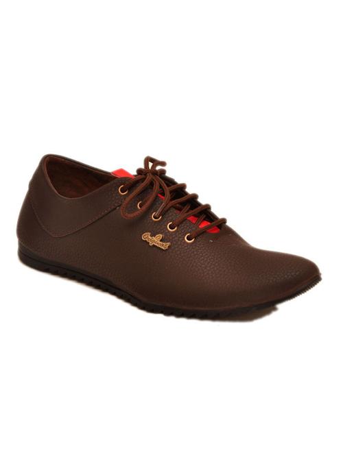 solid chocolate brown denim sneakers - 11229278 - Very Small Image - 1