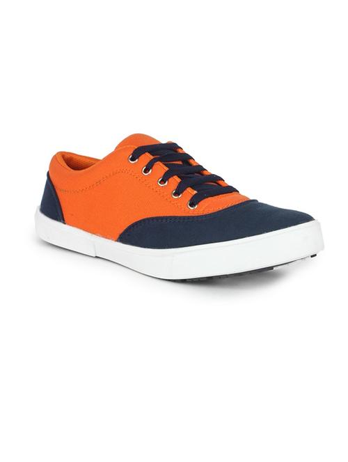 orange mesh, faux leather sneakers - 11229453 - Very Small Image - 1