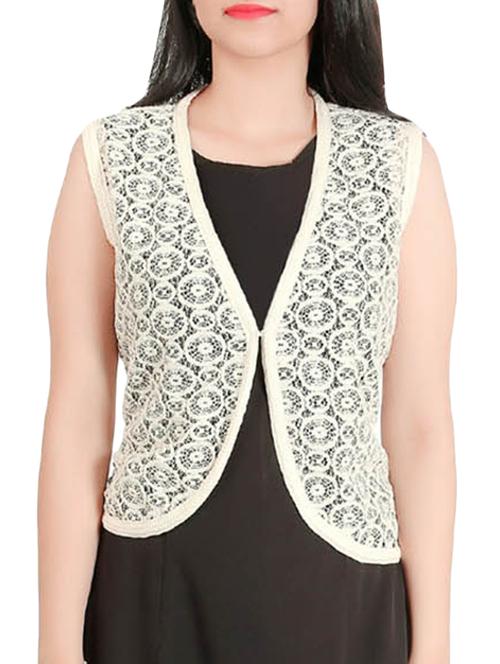 beige georgette shrug - 11229724 - Very Small Image - 1