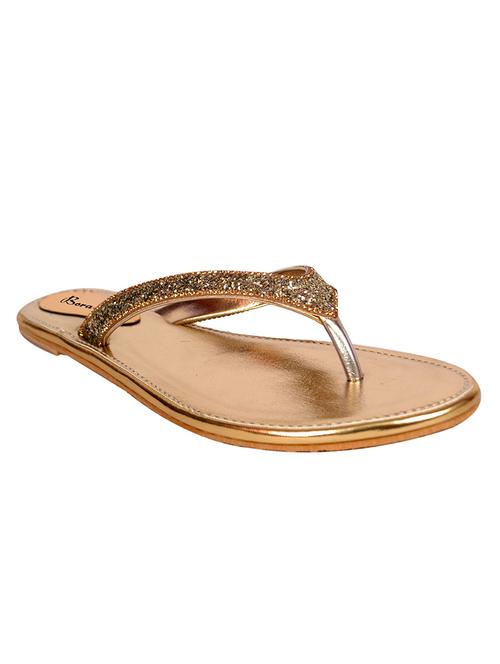 gold leatherette sequin sandal - 11230383 - Very Small Image - 1