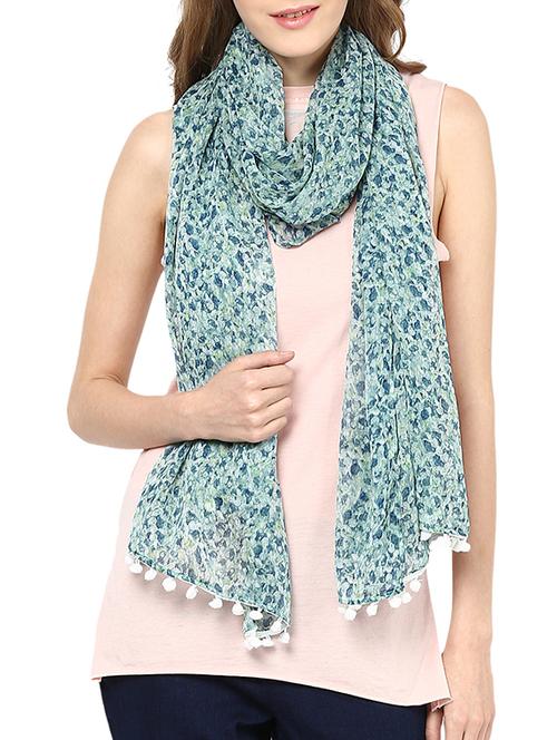light blue georgette stole - 11231121 - Very Small Image - 1