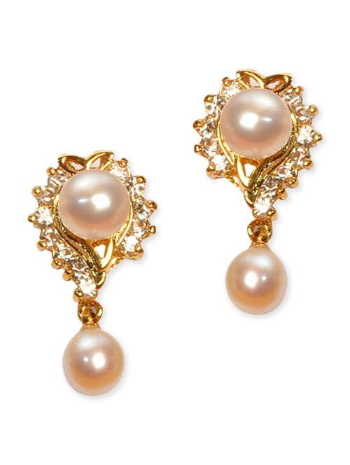 gold metal studs earrings - 11232145 - Very Small Image - 1