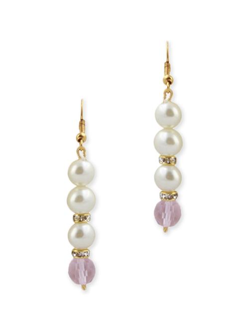 multi colored metal pearl earrings - 11232160 - Very Small Image - 1