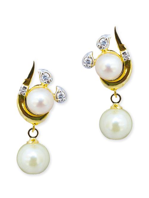 multi colored metal pearl earrings - 11232177 - Very Small Image - 1