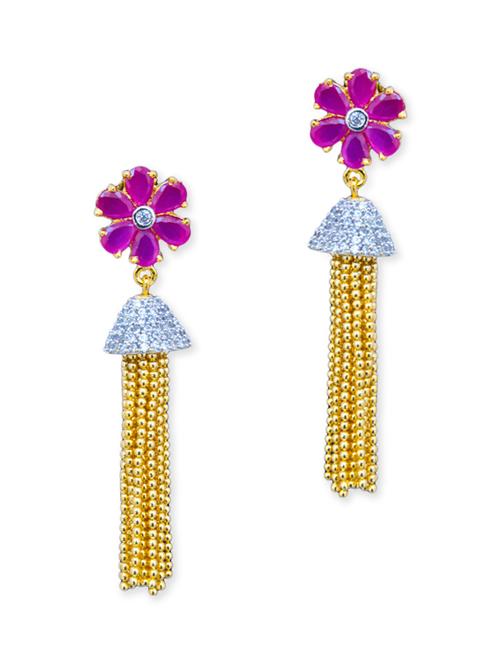multi colored metal drop earrings - 11232207 - Very Small Image - 1