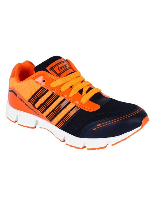 orange leatherette sport shoes - 11235445 - Very Small Image - 1