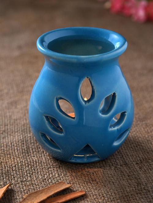blue ceramic regular aroma oil burner - 1123772 - Very Small Image - 1