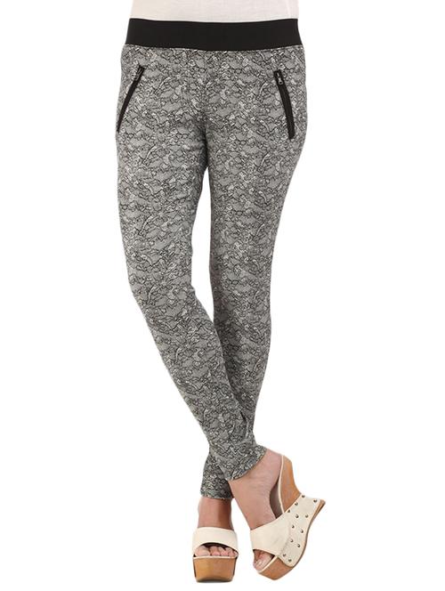 grey printed cotton jegging - 11238573 - Very Small Image - 1