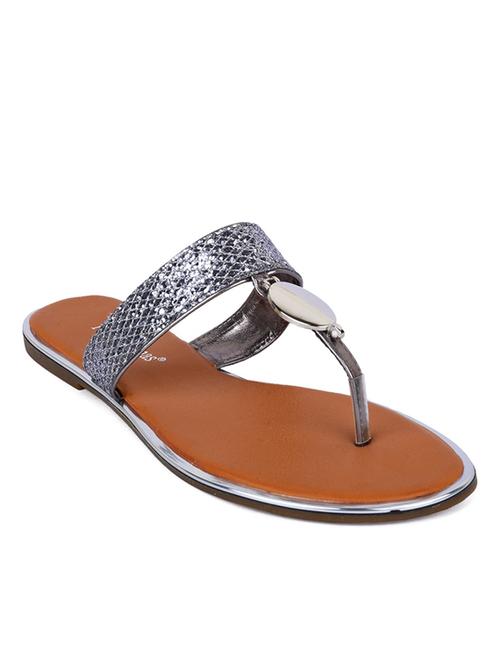 copper fabric slip on sandals - 11241024 - Very Small Image - 1