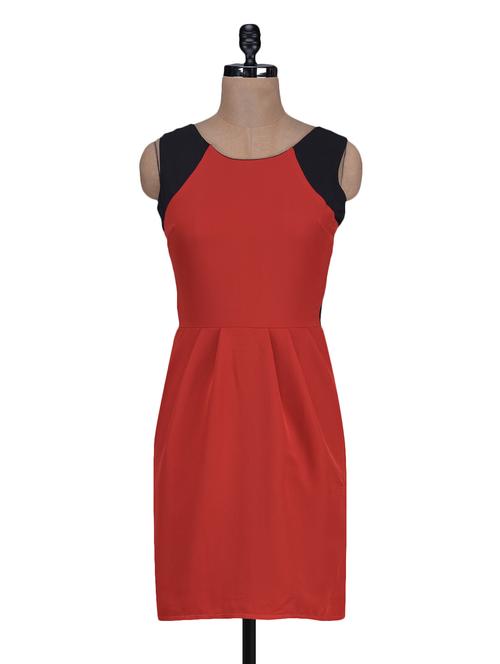 color block crepe bodycon dress - 1125182 - Very Small Image - 1