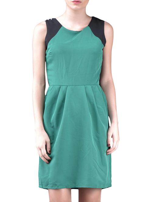 color block crepe bodycon dress - 1125183 - Very Small Image - 1