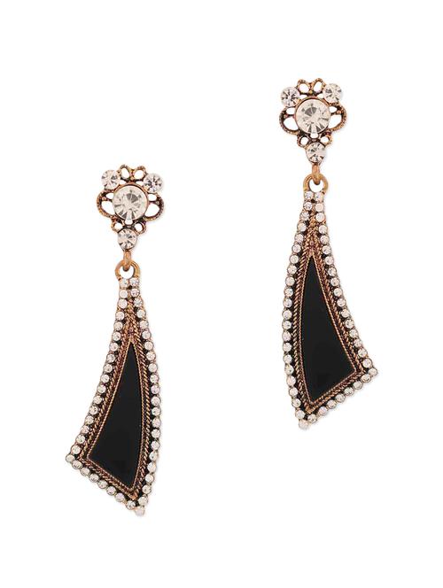 black metal drop earring - 11253672 - Very Small Image - 1