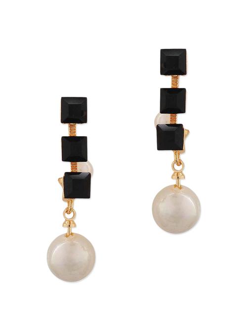 black metal drop earring - 11253727 - Very Small Image - 1