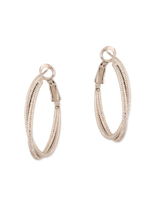 silver metal hoop earring - 11253789 - Very Small Image - 1