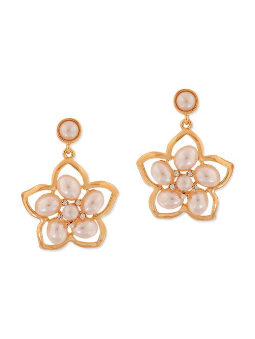 white metal drop earring - 11253851 - Very Small Image - 1