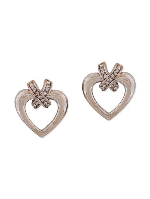 silver metal studs earring - 11253904 - Very Small Image - 1