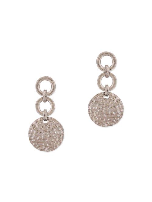 silver metal drop earring - 11254046 - Very Small Image - 1