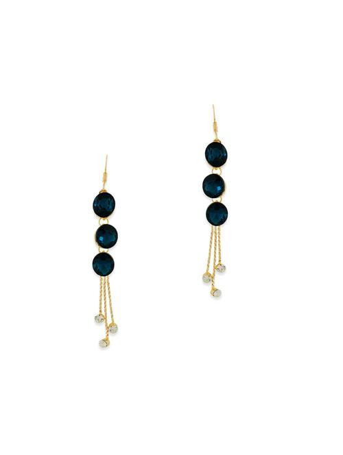 blue metal drop earring - 11254126 - Very Small Image - 1