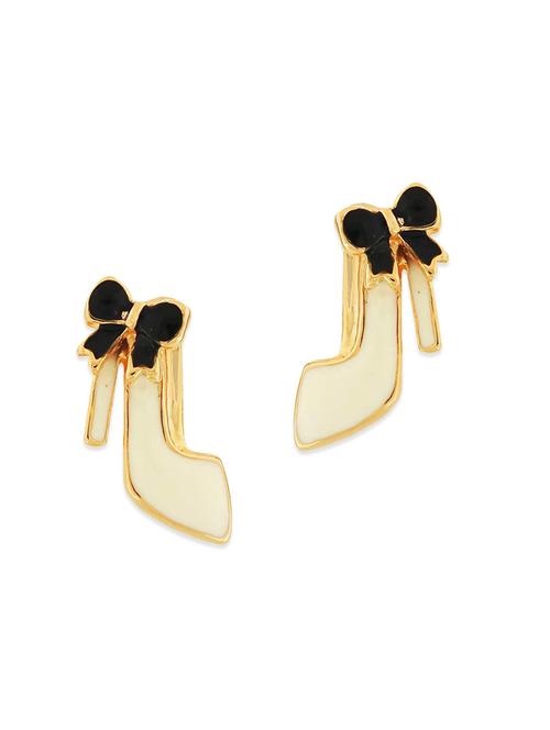 white metal studs earring - 11254179 - Very Small Image - 1