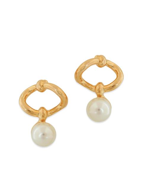 white metal drop earring - 11254185 - Very Small Image - 1