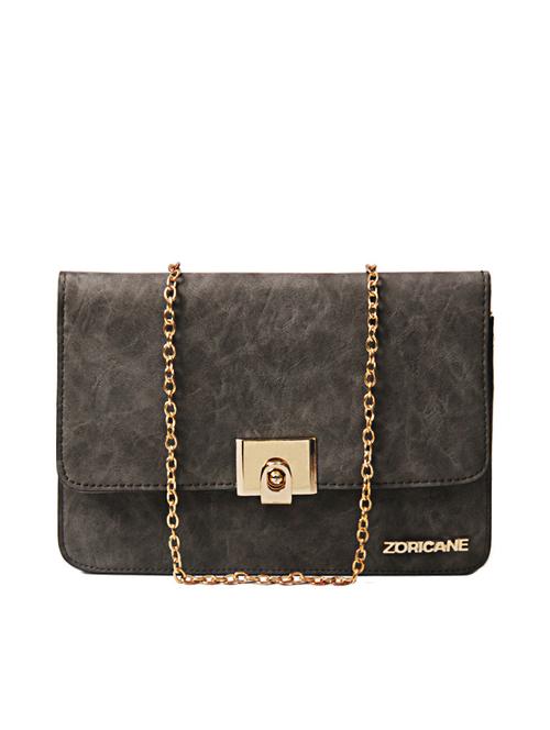 grey leatherette sling bag - 11259218 - Very Small Image - 1