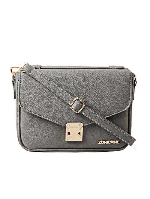 grey leatherette sling bag - 11259241 - Very Small Image - 1