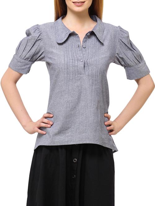 grey cotton shirt - 11259962 - Very Small Image - 1
