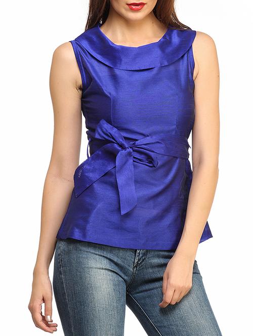 solid dark blue top - 11259996 - Very Small Image - 1