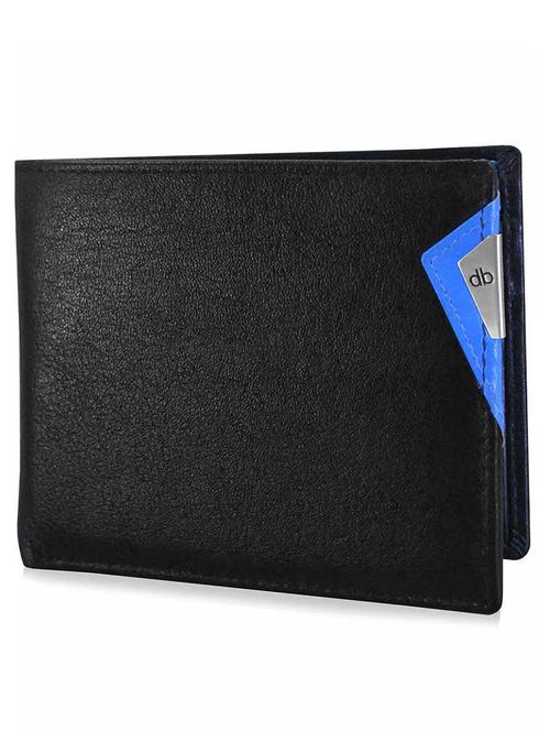black & blue leather wallet - 11260742 - Very Small Image - 1