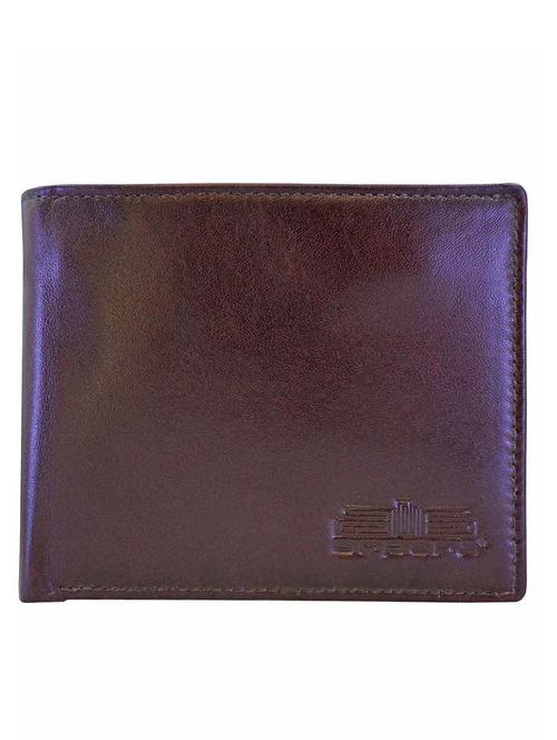 solid brown leather wallet - 11260763 - Very Small Image - 1