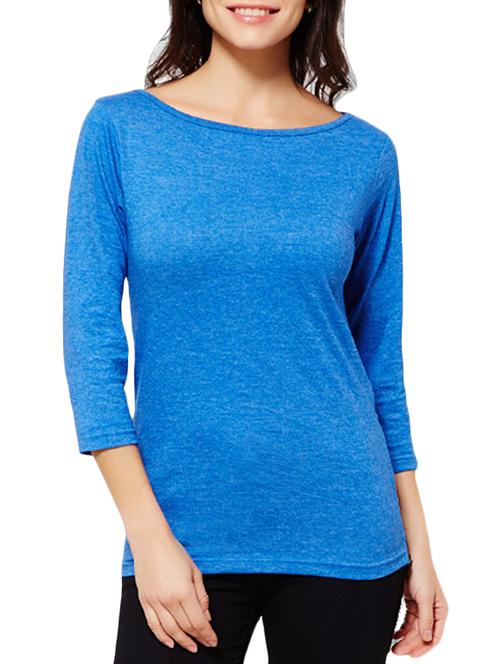 blue polyester regular top - 11263762 - Very Small Image - 1