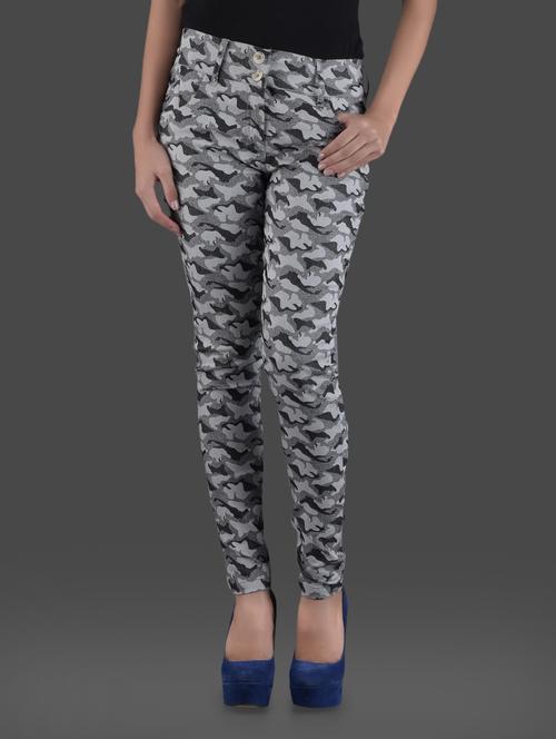 grey camouflage printed jeggings - 1126639 - Very Small Image - 1