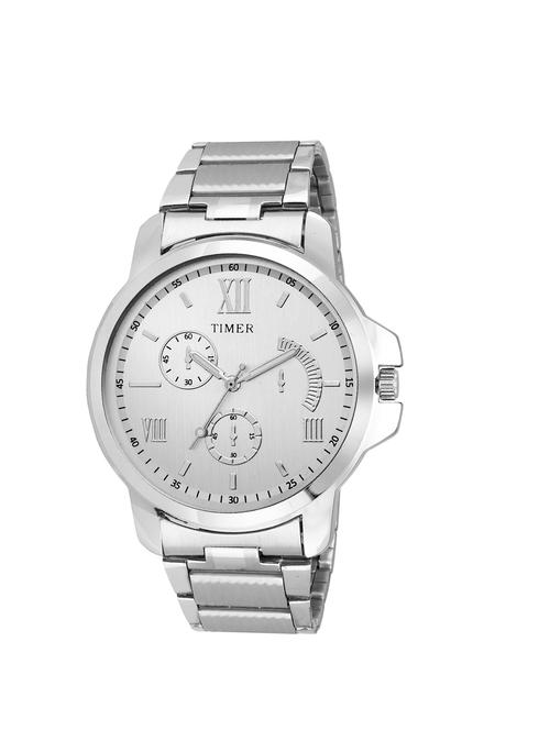 timer analog silver dial men's watch - tc6046 - 11267930 - Very Small Image - 1