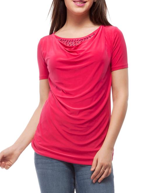 jeweled neck cowl top - 11268713 - Very Small Image - 1