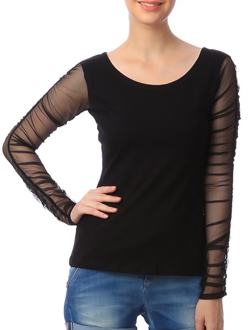 black none regular top - 11269501 - Very Small Image - 1