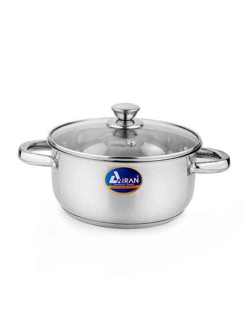 silver stainless steel casserole (2000ml) - 11271615 - Very Small Image - 1