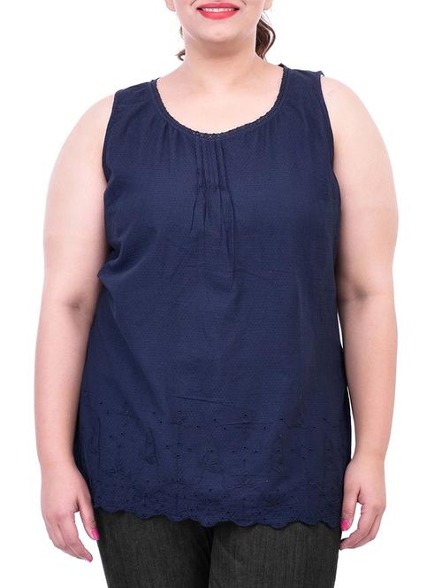 blue cotton top - 11274094 - Very Small Image - 1