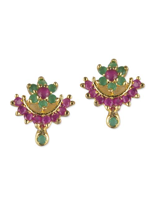 multicolored brass drop earrings - 11275665 - Very Small Image - 1