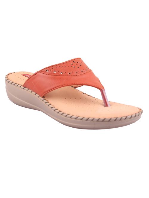orange toe separator slippers - 11278941 - Very Small Image - 1
