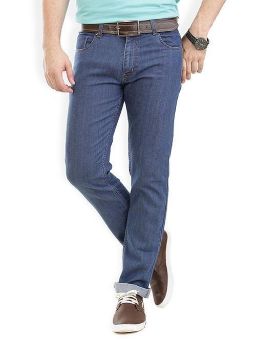 blue color, cotton regular jeans - 11279502 - Very Small Image - 1