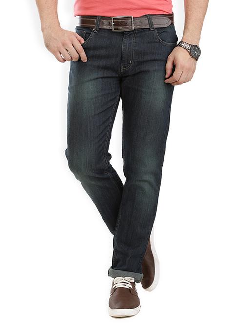 dark blue color, cotton regular jeans - 11279504 - Very Small Image - 1