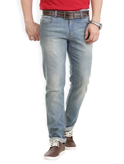 blue color, cotton regular jeans - 11279505 - Very Small Image - 1