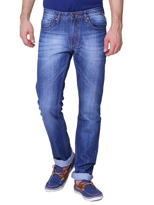 blue color, cotton regular jeans - 11279511 - Very Small Image - 1
