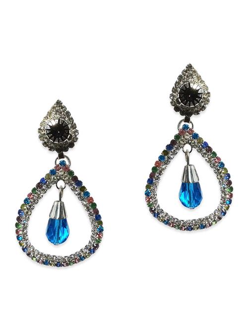 multi colored metal drop earrings - 11280009 - Very Small Image - 1