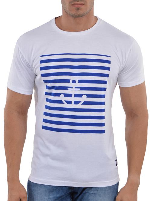 white printed cotton t-shirt - 11280243 - Very Small Image - 1