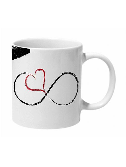 white printed ceramic mug - 11280569 - Very Small Image - 1