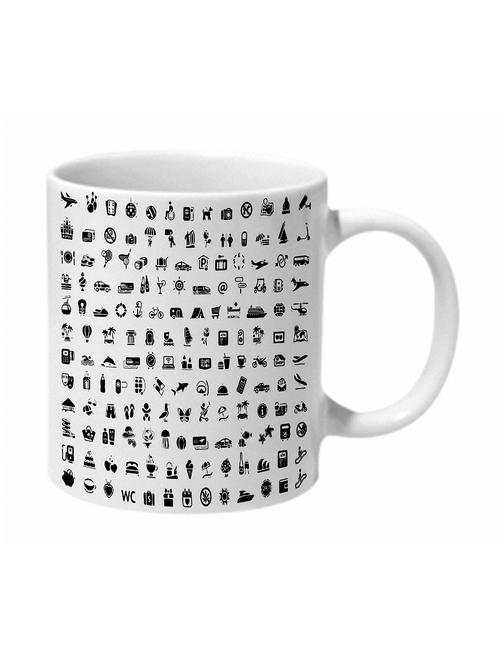 mooch wale travelling 165 icons ceramic mug - 11280673 - Very Small Image - 1