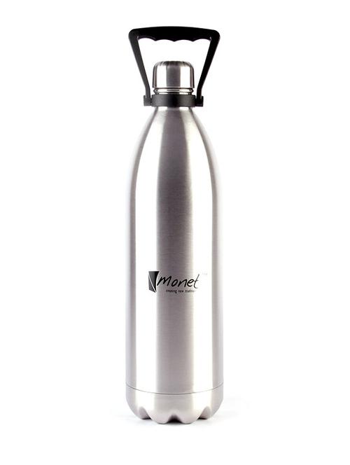 silver stainless steel bottle - 11282179 - Very Small Image - 1