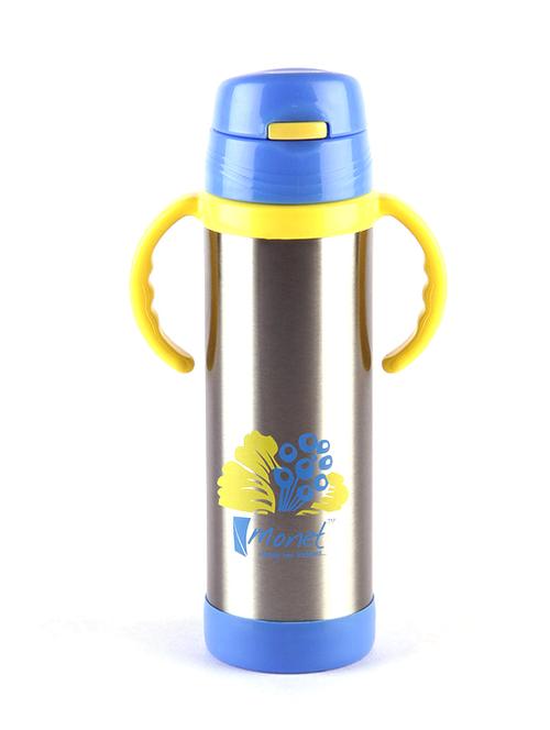 yellow and blue stainless steel 500 ml sipper bottle - 11282201 - Very Small Image - 1