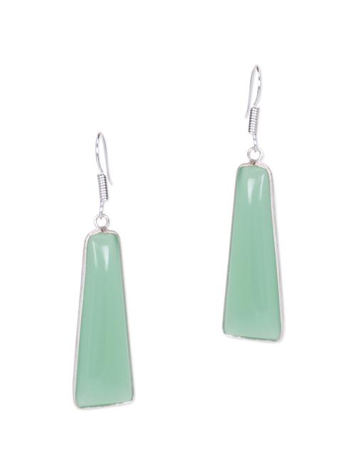sea green metal drop earrings - 11282710 - Very Small Image - 1